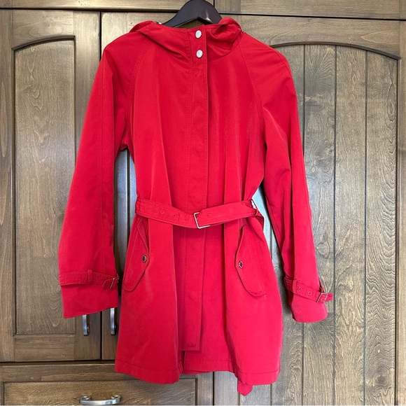 Vintage Nautica Red Raincoat Trenchcoat - Picture 3 of 10